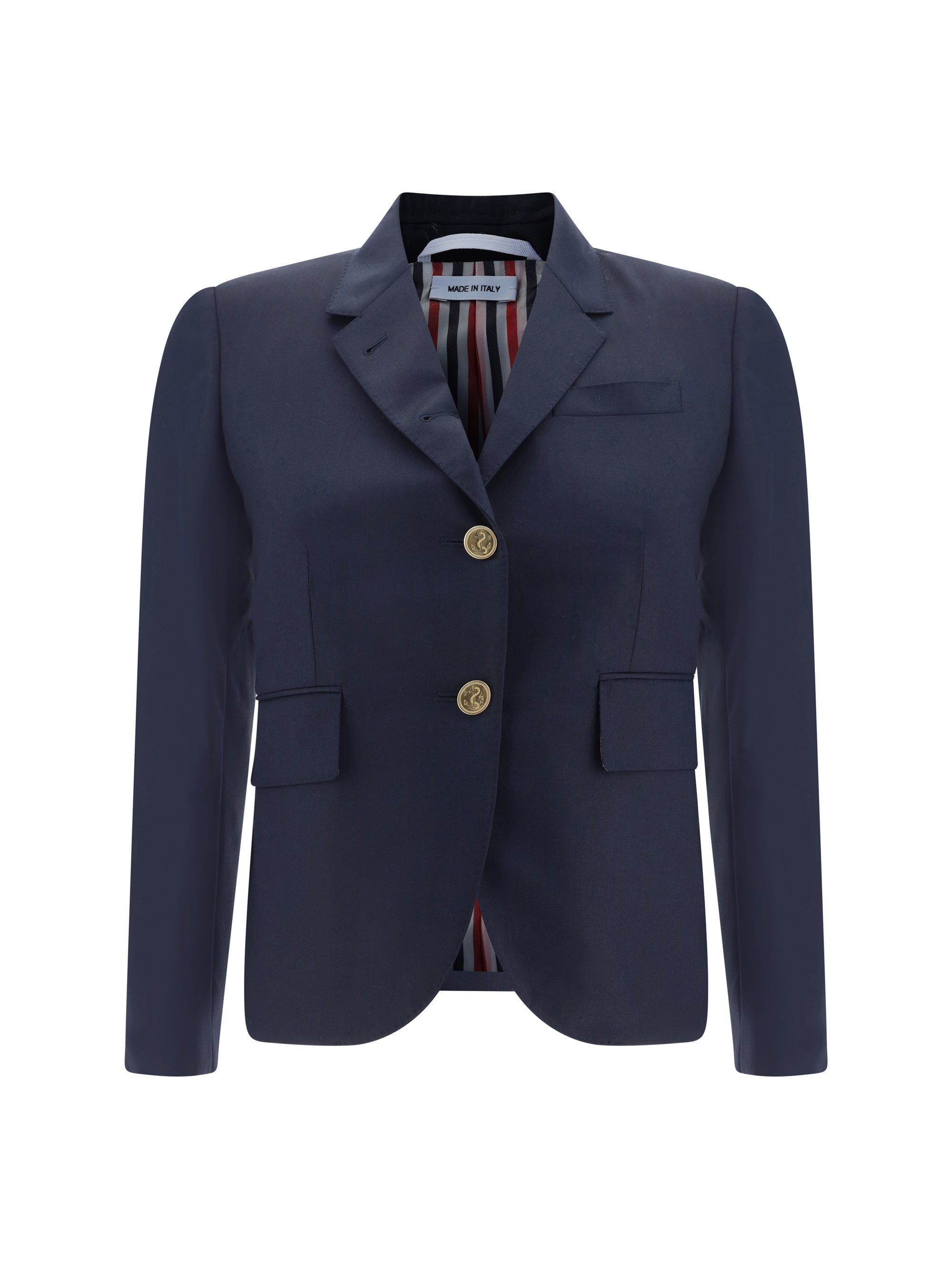 Shop Thom Browne Women Blazer Jacket In Blue