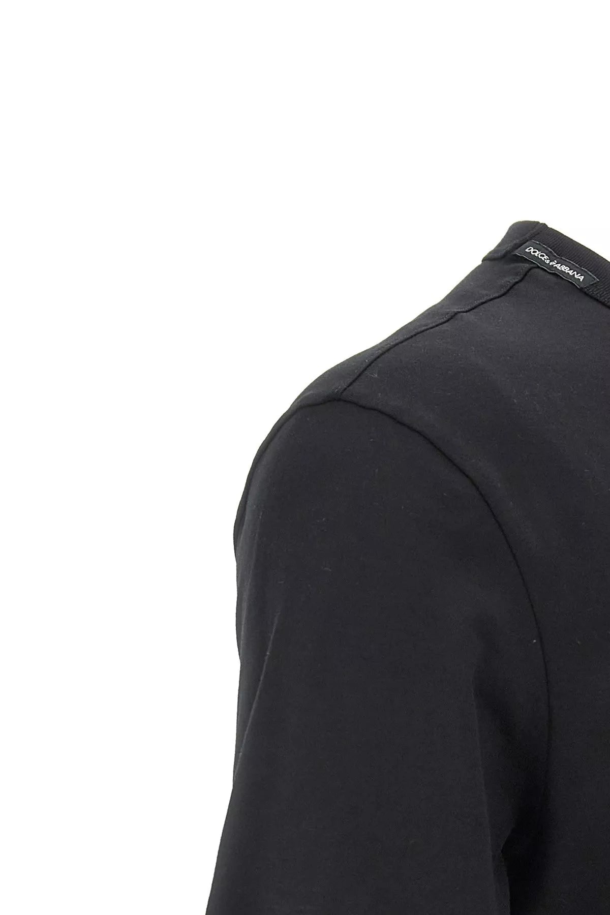 Dolce & Gabbana Crown And Bee Embroidered Crew Neck T-shirt In Black