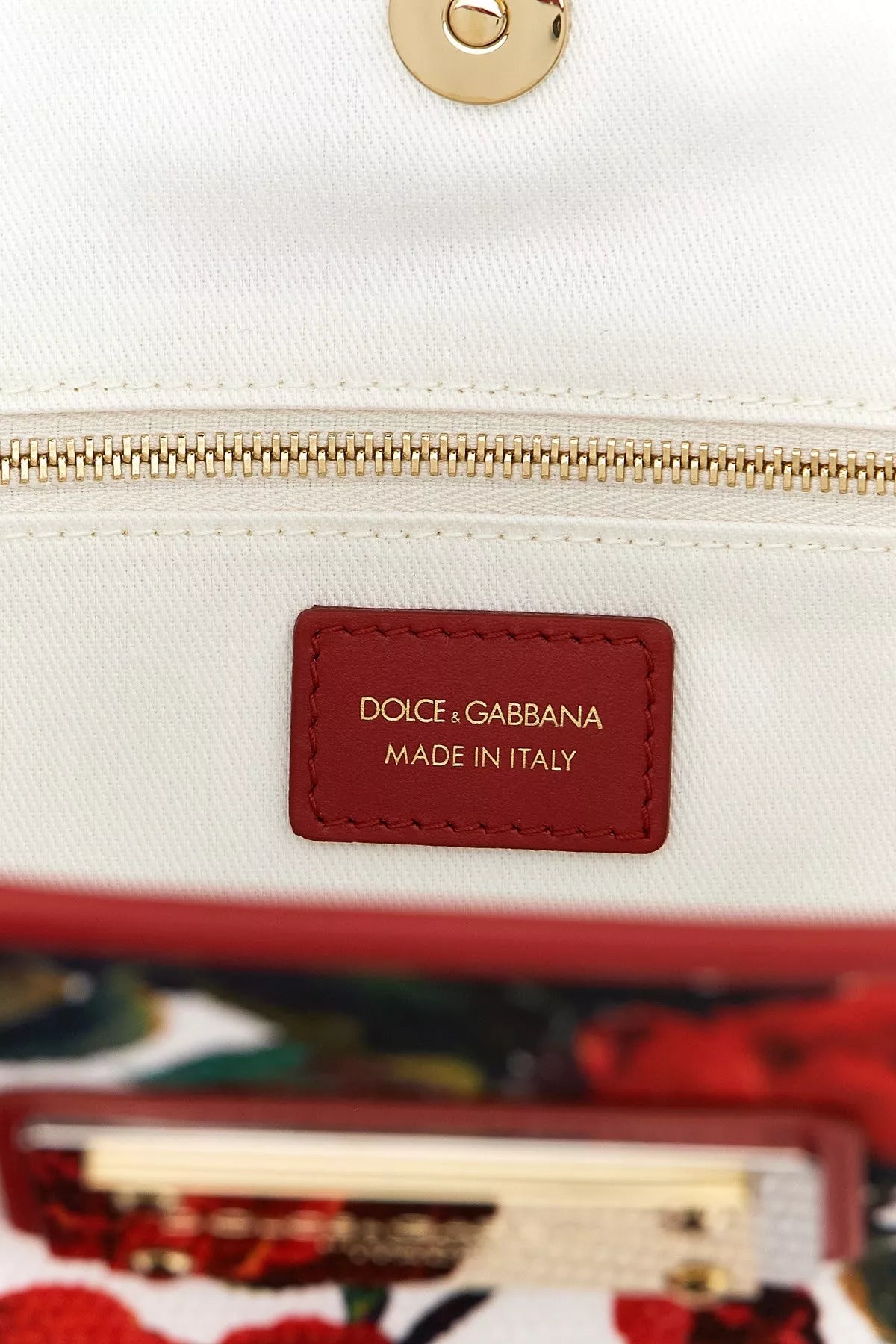 Dolce & Gabbana Large Floral Print Shopping Tote In Multicolor