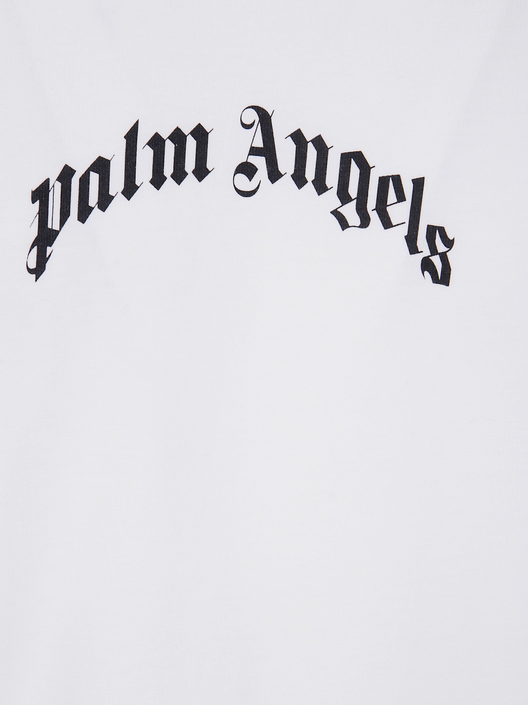 Palm Angels Relaxed-fit White T-shirt With Logo Print In White