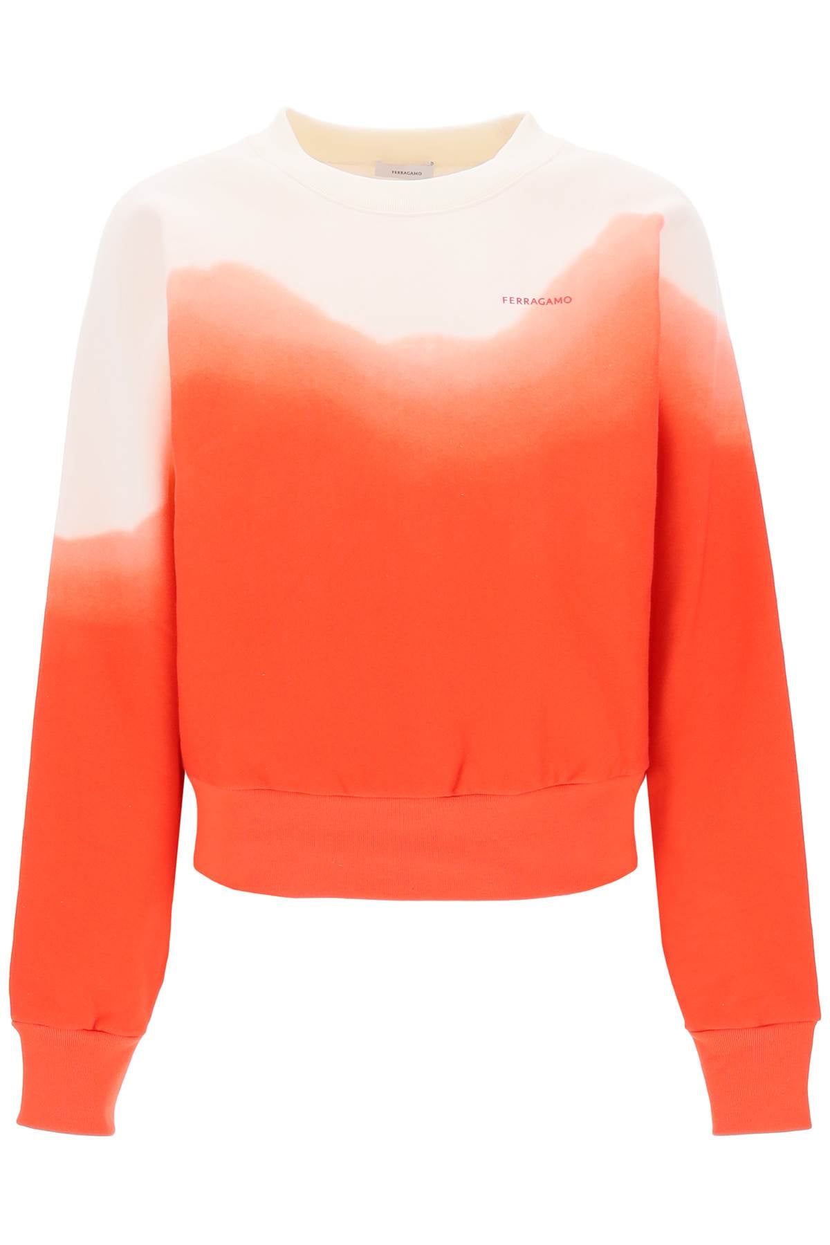 Ferragamo Dip-dye Effect Sweatshirt Women In Multicolor
