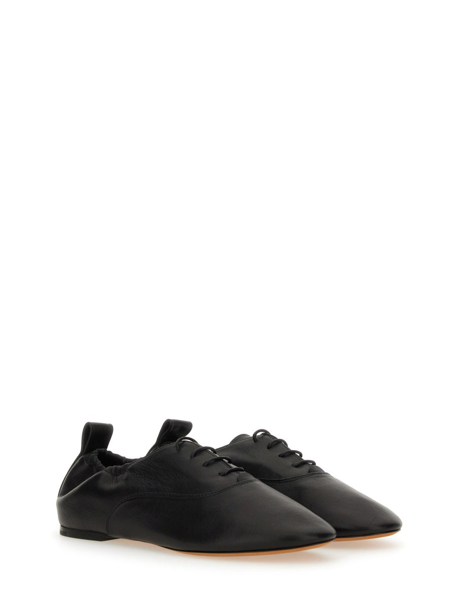 Lanvin Women's Lace Up Slipper Sandal In Black