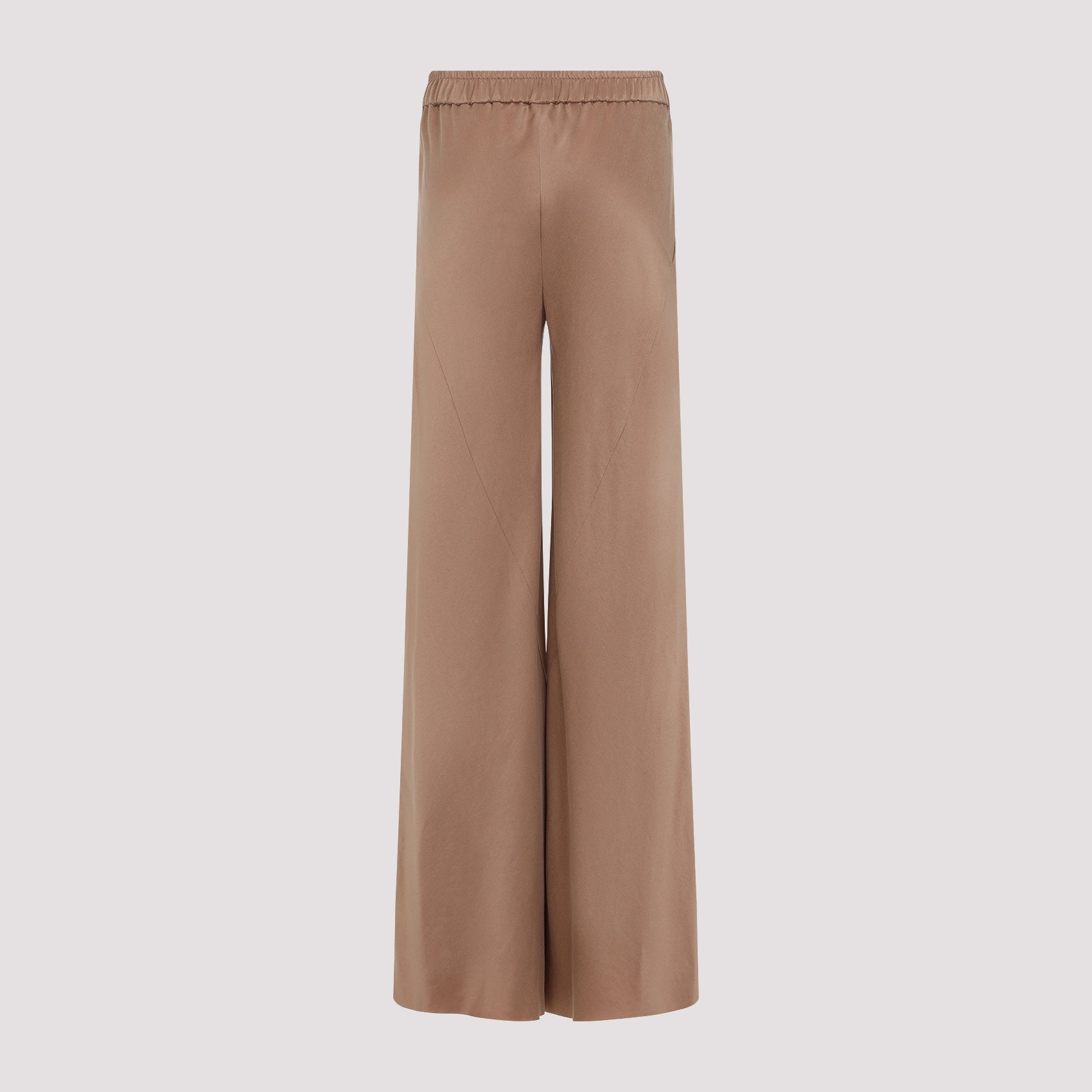 Giorgio Armani Viscose And Silk Blend Trousers In Multicolor