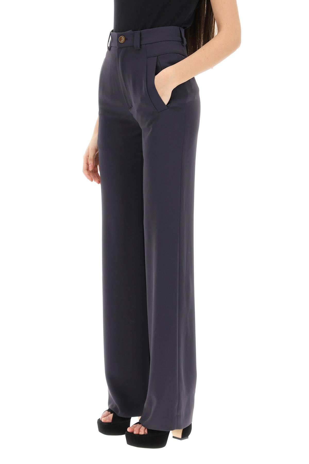 Shop Vivienne Westwood 'ray' Trousers In Recycled Cady Women In Blue