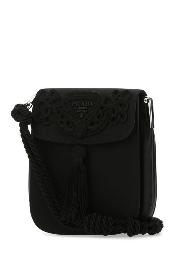 Prada Black Quilted Nylon Women's Crossbody Bag 1BH910 2AS3 F0002