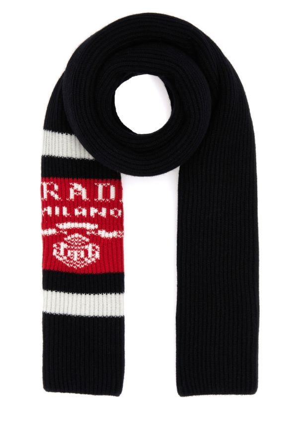 Prada Man Black Cashmere Scarf