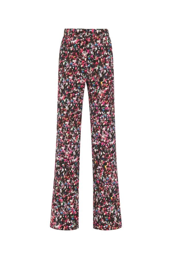 Dries Van Noten Woman Printed Viscose Blend Wide-leg Pant In Multicolor