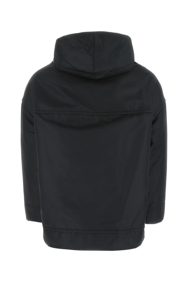 Shop Valentino Garavani Man Black Nylon Sweatshirt