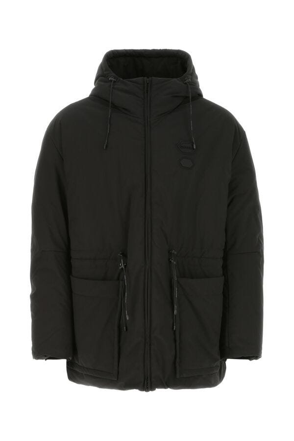 Shop Off-white Off White Man Black Polyester Blend Padded Jacket