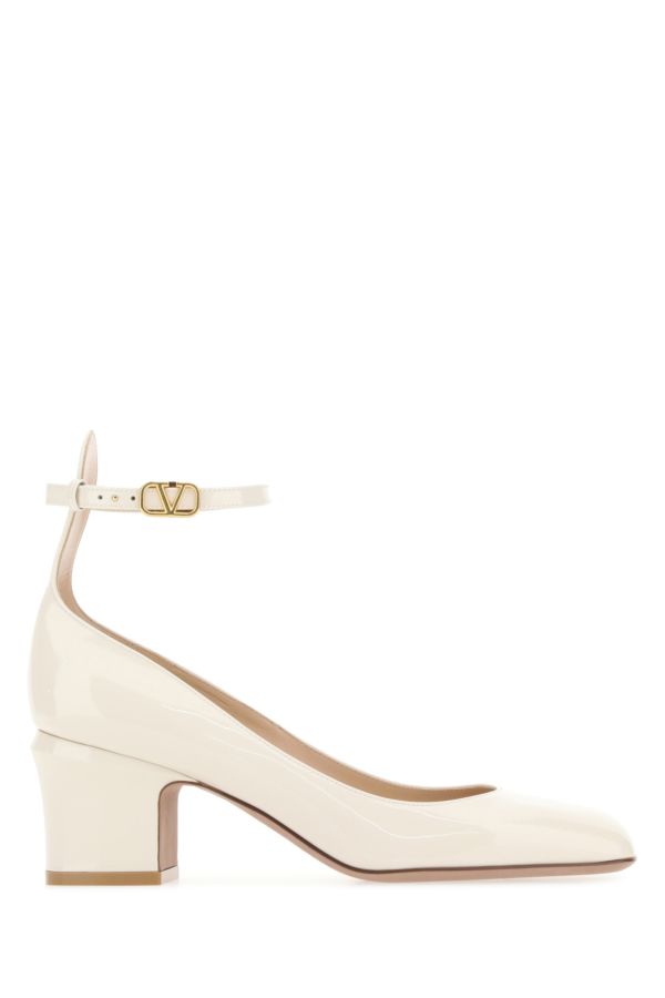 Valentino Garavani Tan-go 60mm Patent-leather Pumps In White