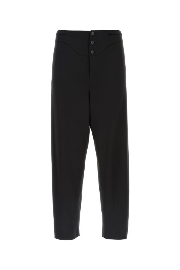 SAINT LAURENT SAINT LAURENT MAN BLACK SATIN PANT