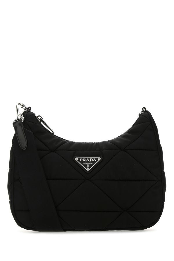 Prada Woman Black Re-nylon Crossbody Bag