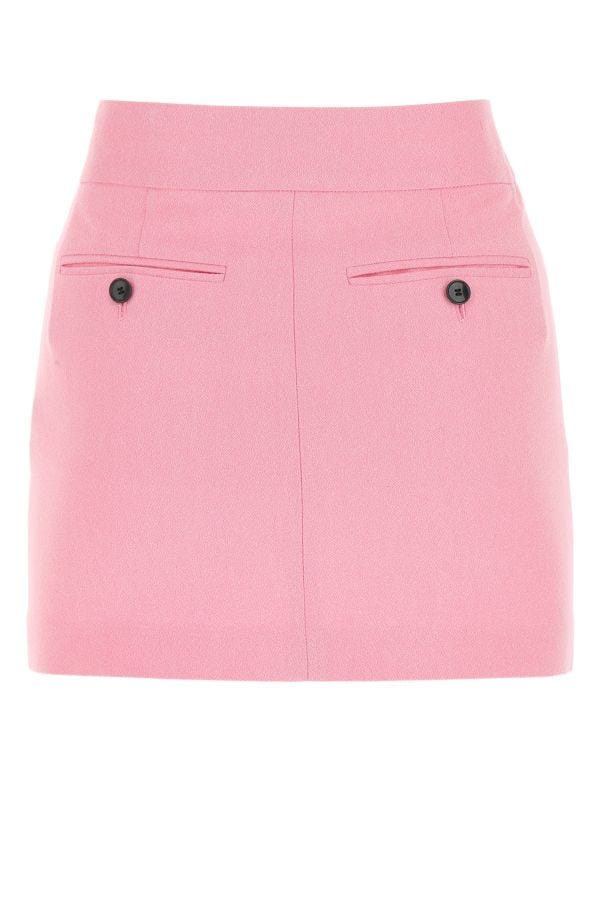 Shop Isabel Marant Woman Pink Viscose Blend Licoba Mini Skirt