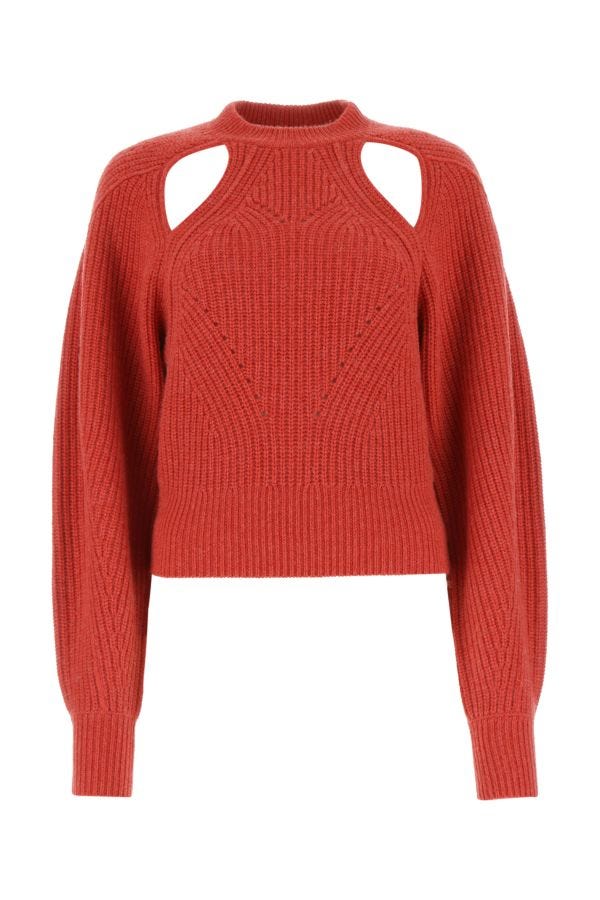 Shop Isabel Marant Woman Red Wool Blend Palma Sweater