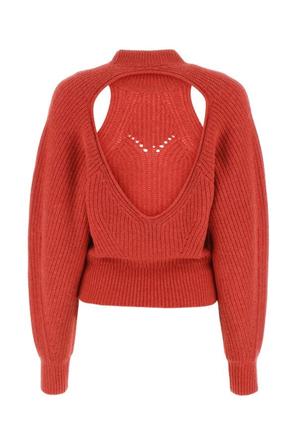 Shop Isabel Marant Woman Red Wool Blend Palma Sweater