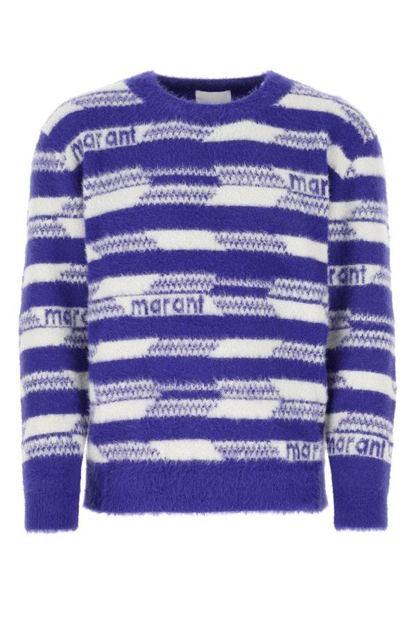 Shop Isabel Marant Man Embroidered Nylon Oscar Sweater In Multicolor