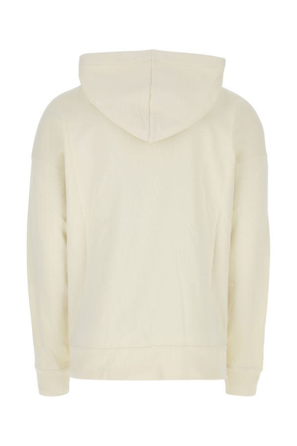 Shop Isabel Marant Man Ivory Cotton Blend Miley Oversize Sweatshirt In White