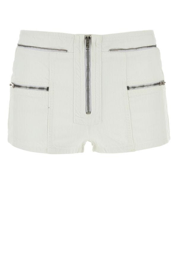 Shop Isabel Marant Woman White Denim Lary Shorts