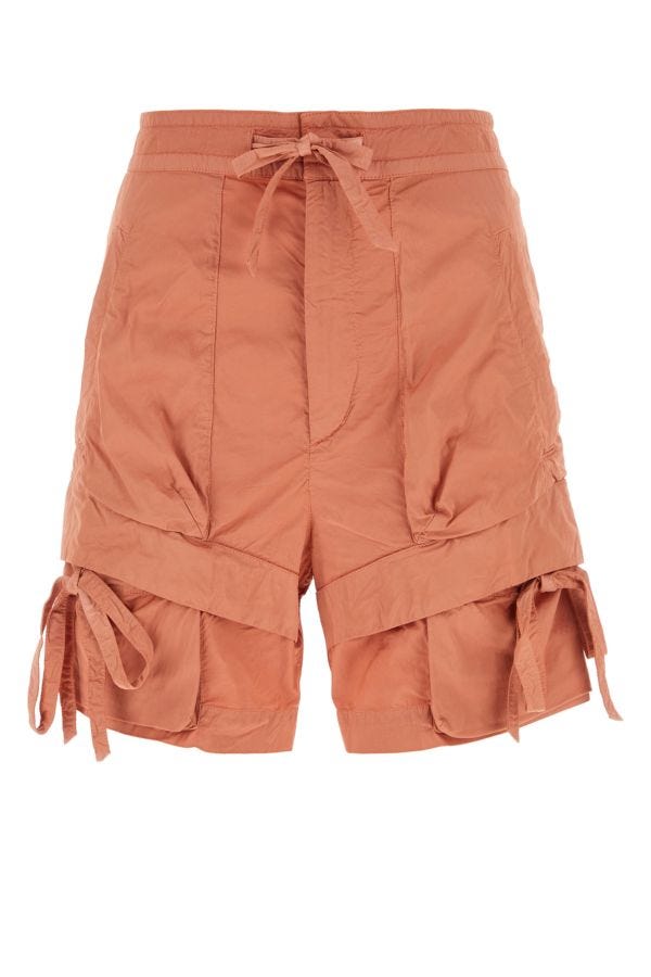 Shop Isabel Marant Woman Peach Viscose Blend Nala Shorts In Orange