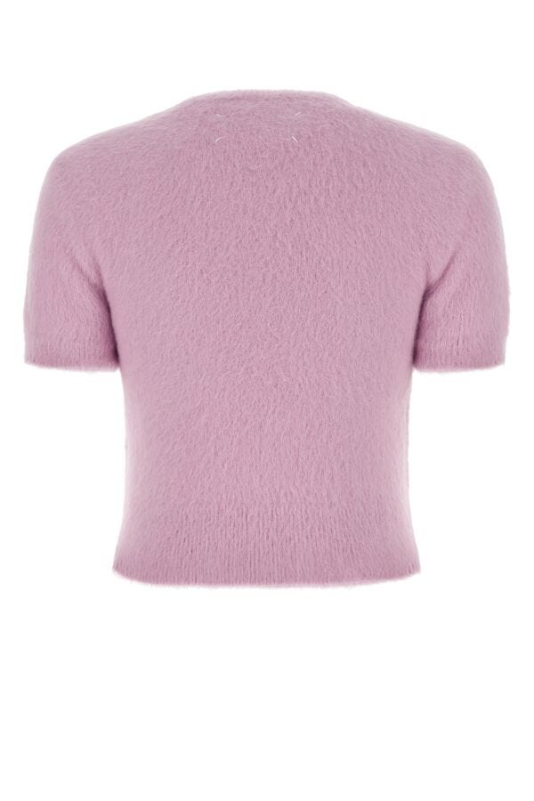 Shop Maison Margiela Woman Lilac Angora Blend Sweater In Purple