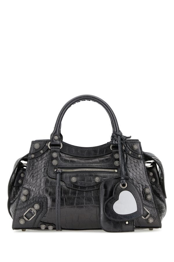 Shop Balenciaga Woman Borsa In Silver