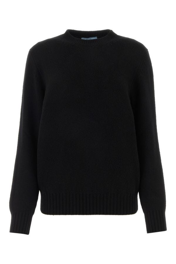 Prada Woman Black Wool Blend Sweater