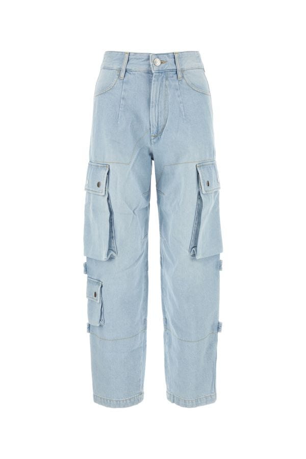 Shop Isabel Marant Woman Light-blue Denim Elore Jeans