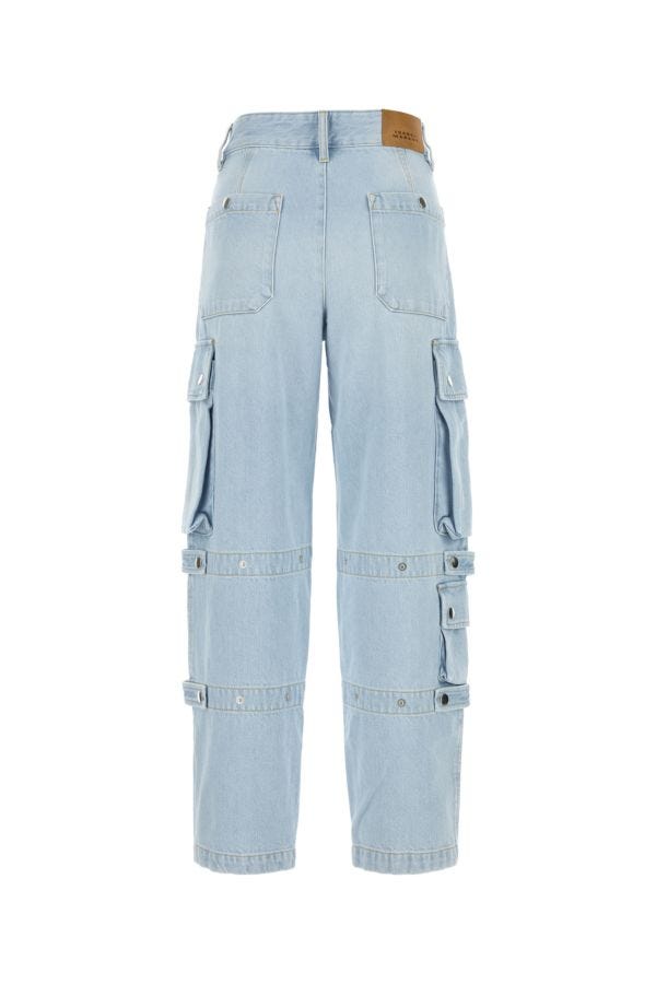 Shop Isabel Marant Woman Light-blue Denim Elore Jeans