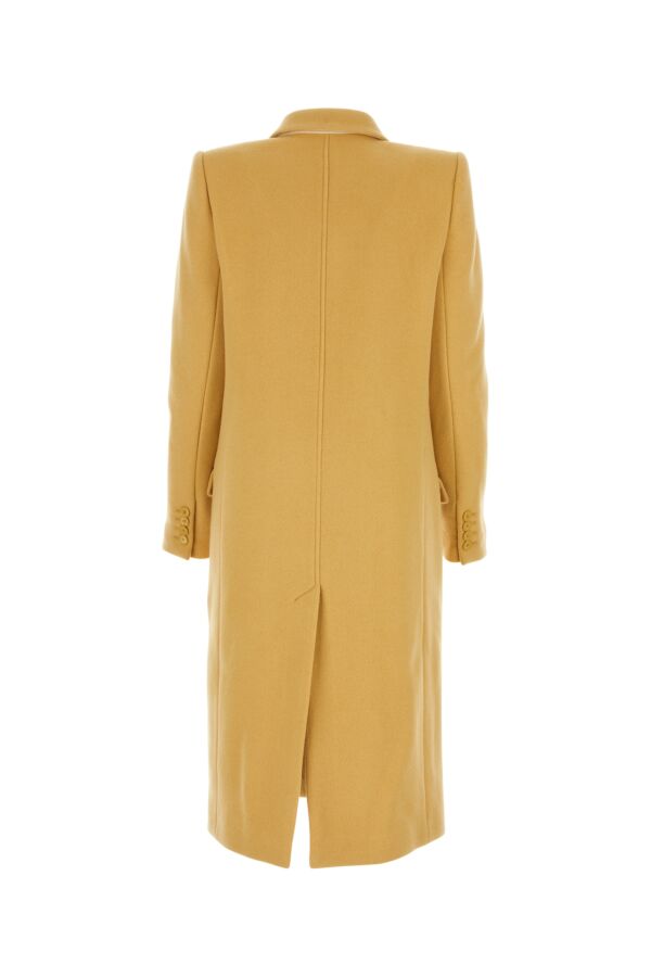 Shop Isabel Marant Woman Mustard Wool Blend Theodore Coat In Yellow