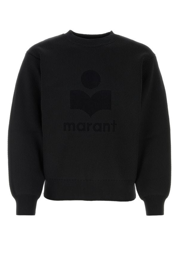 Shop Isabel Marant Man Black Polyester Blend Ayler Sweater