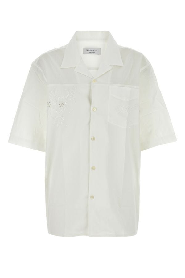 Marine Serre Cotton Shirt In White