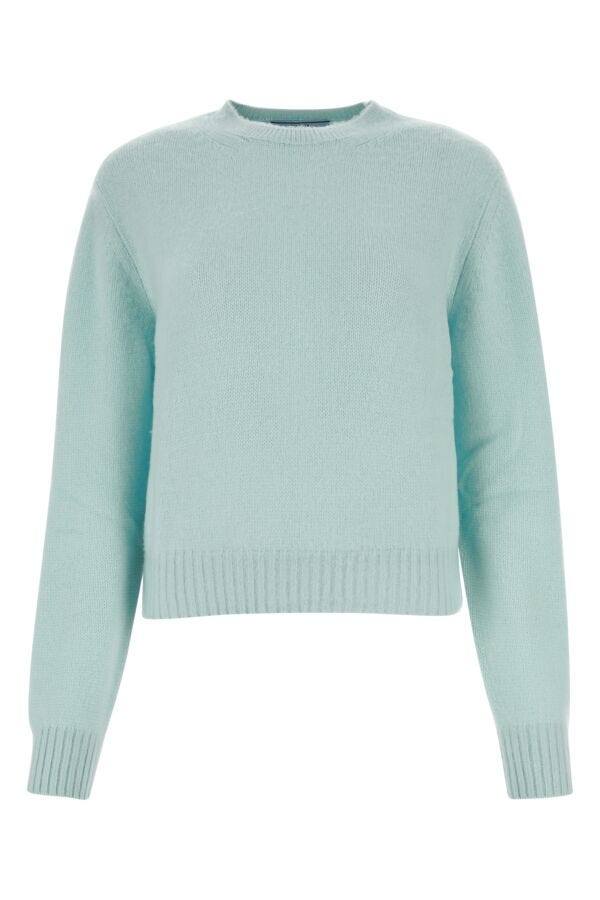 Prada Woman Tiffany Cashmere Sweater In Blue