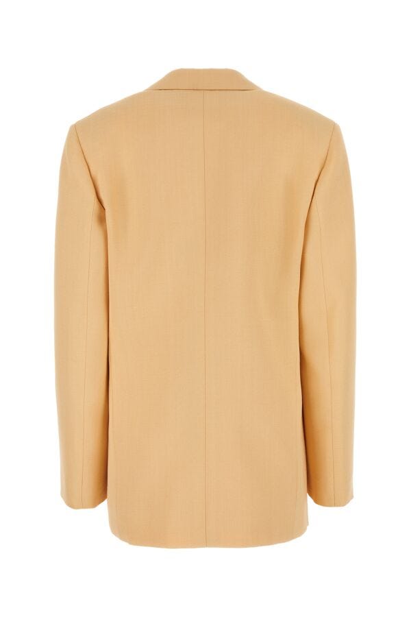 Shop Jil Sander Woman Peach Viscose Blend Oversize Blazer In Orange