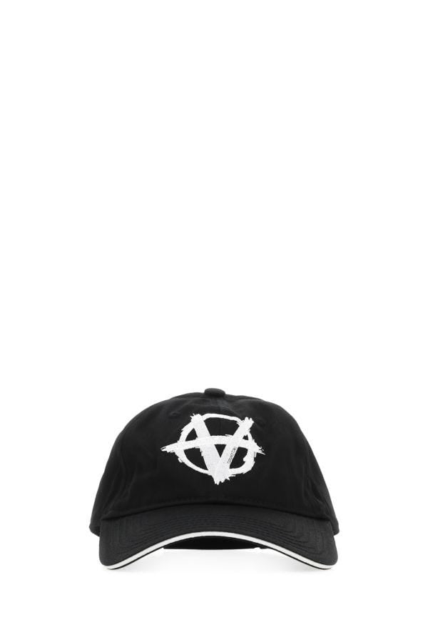 Shop Vetements Unisex Black Cotton Baseball Cap