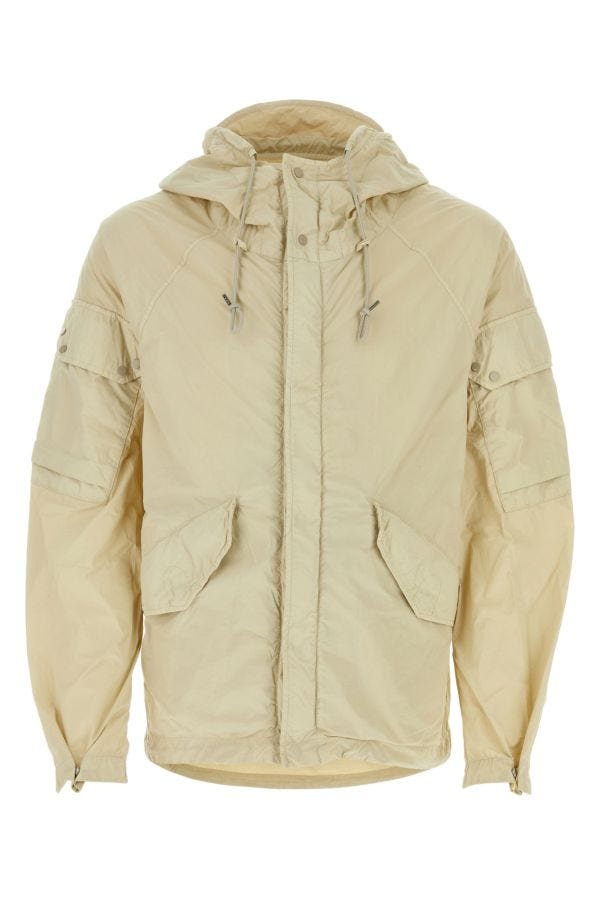 Shop Ten C Man Sand Nylon Windbreaker In Brown