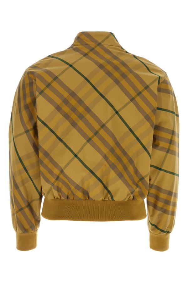 Shop Burberry Man Embroidered Cotton Bomber Jacket In Multicolor