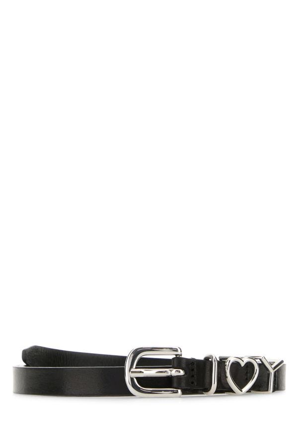 Shop Y/project Y Project Woman Black Leather Belt