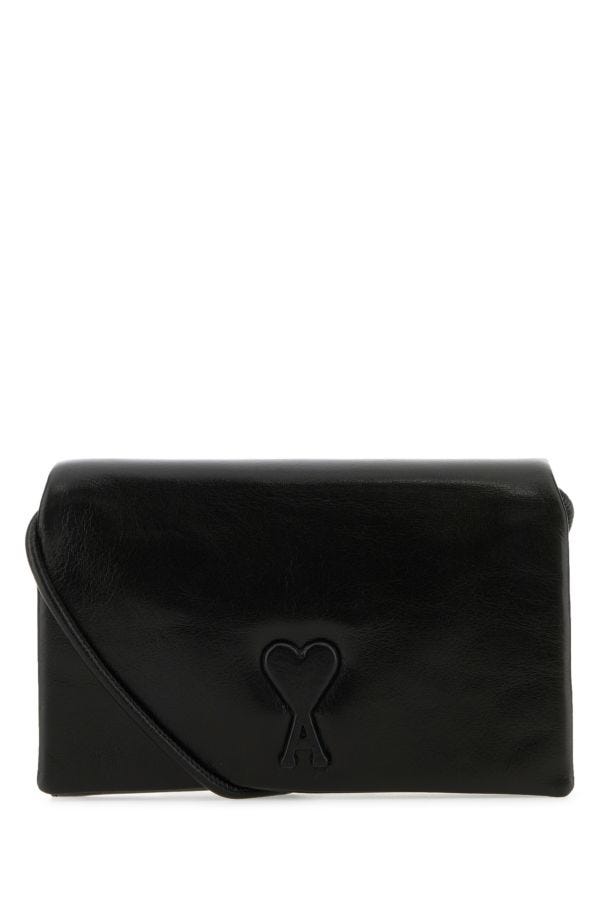 Ami Alexandre Mattiussi Ami Unisex Black Leather Voulez-vous Wallet