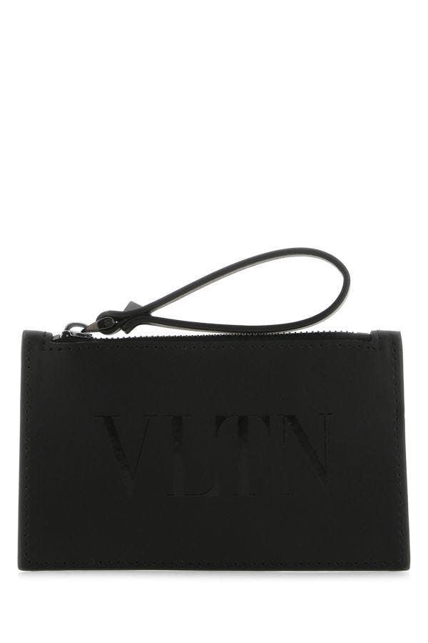 Valentino Garavani Man Black Leather Card Holder