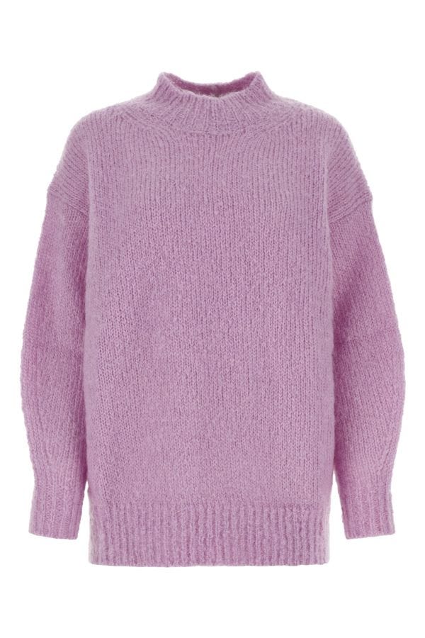 Shop Isabel Marant Woman Lilac Mohair Blend Idol Oversize Sweater In Purple