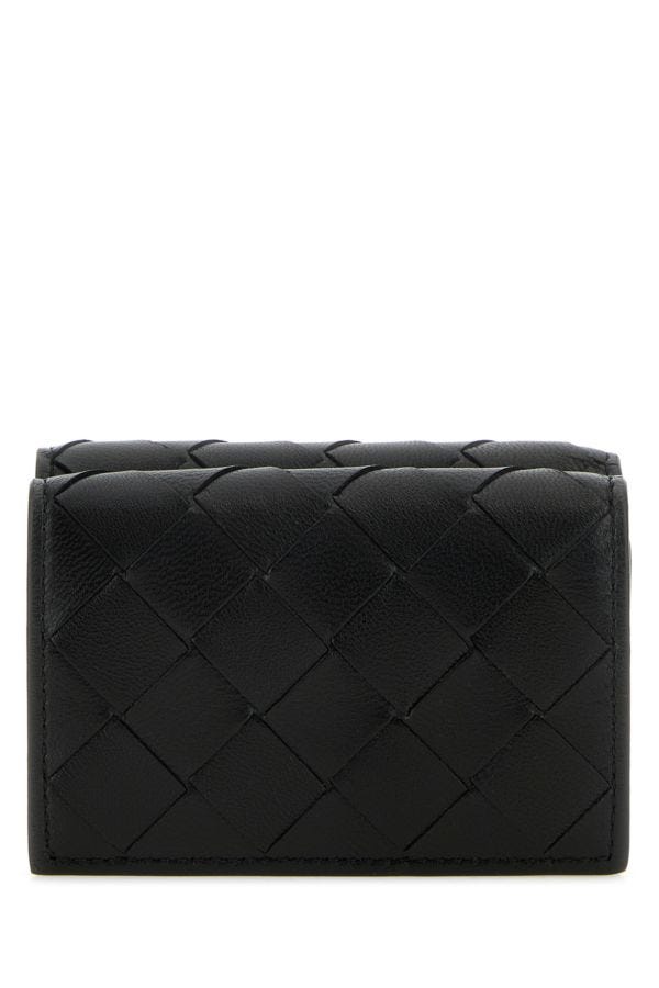 Bottega Veneta Woman Black Nappa Leather Wallet