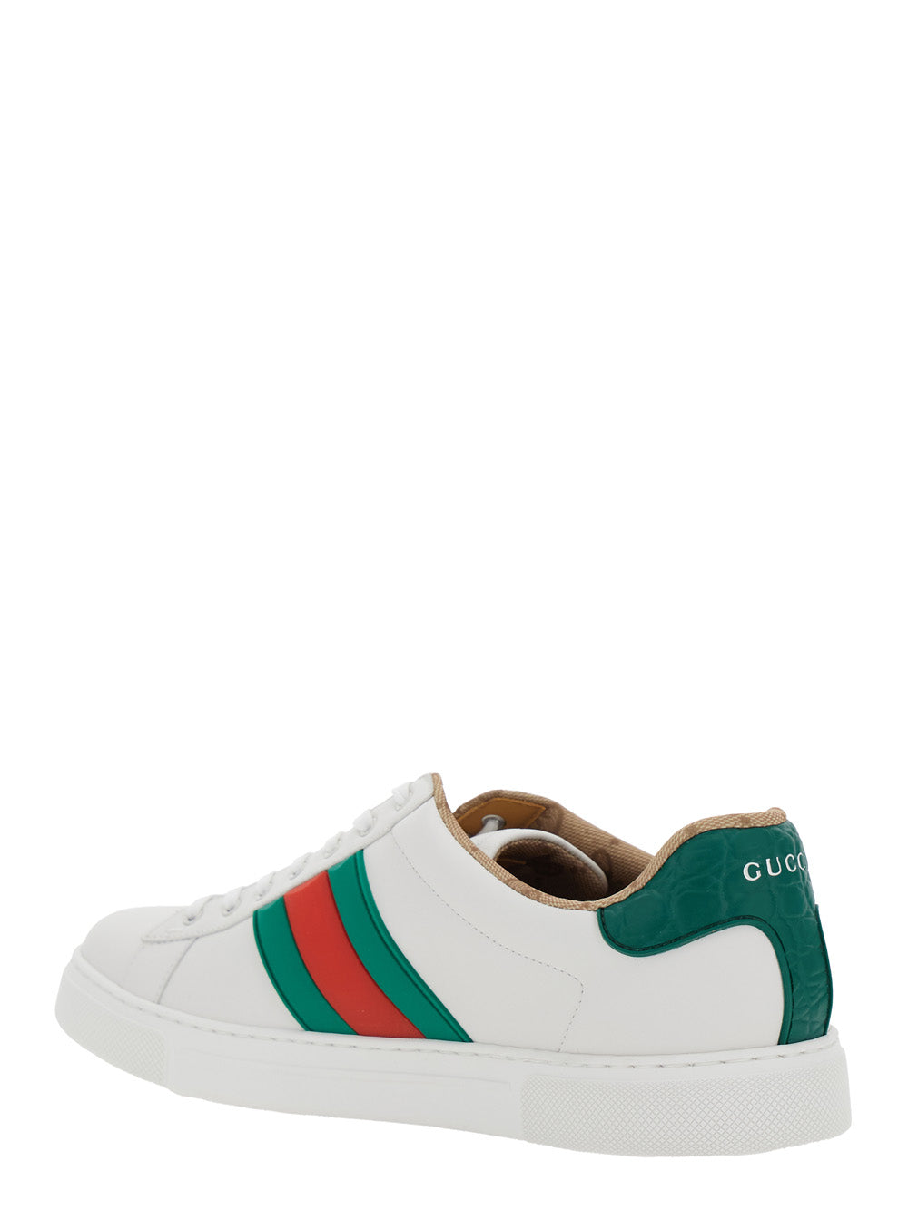 Gucci Ace Sneakers With Web Detail In Multicolor
