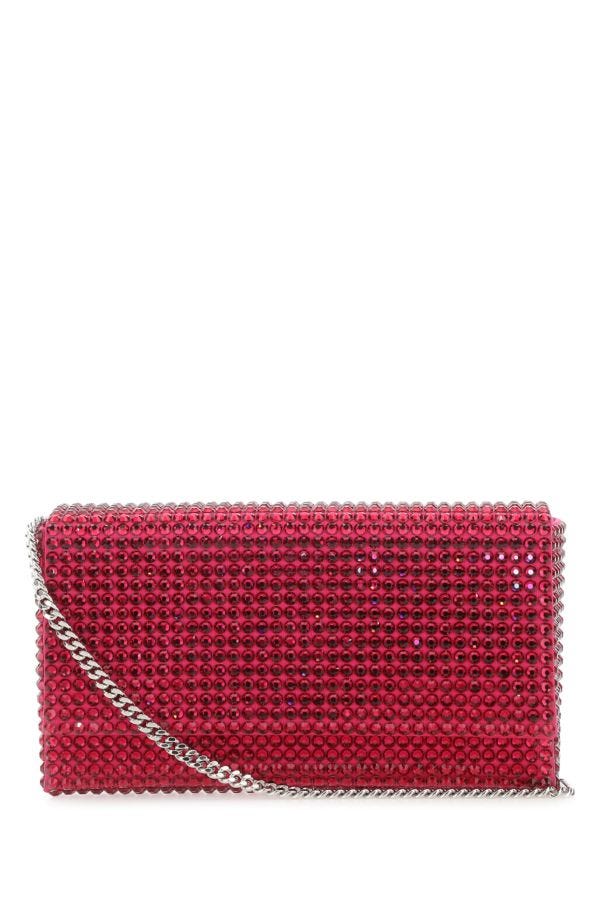 Shop Amina Muaddi Woman Clutch In Multicolor