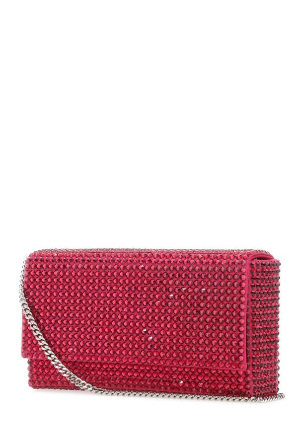 Shop Amina Muaddi Woman Clutch In Multicolor