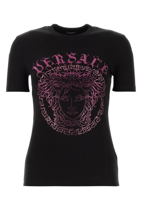 Shop Versace Woman T-shirt In Multicolor