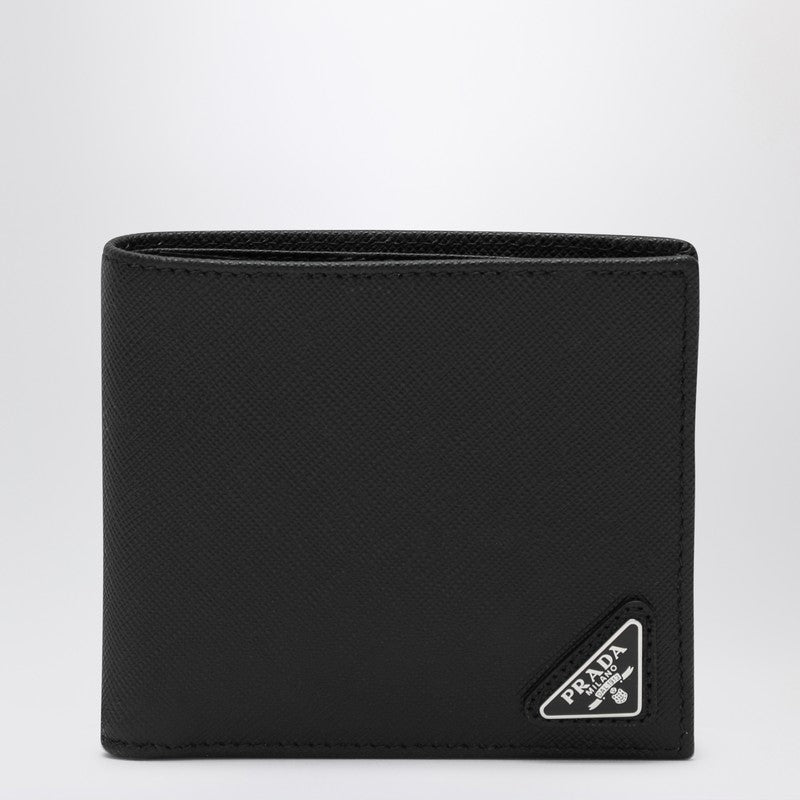 Prada Triangle Logo Saffiano Leather Wallet