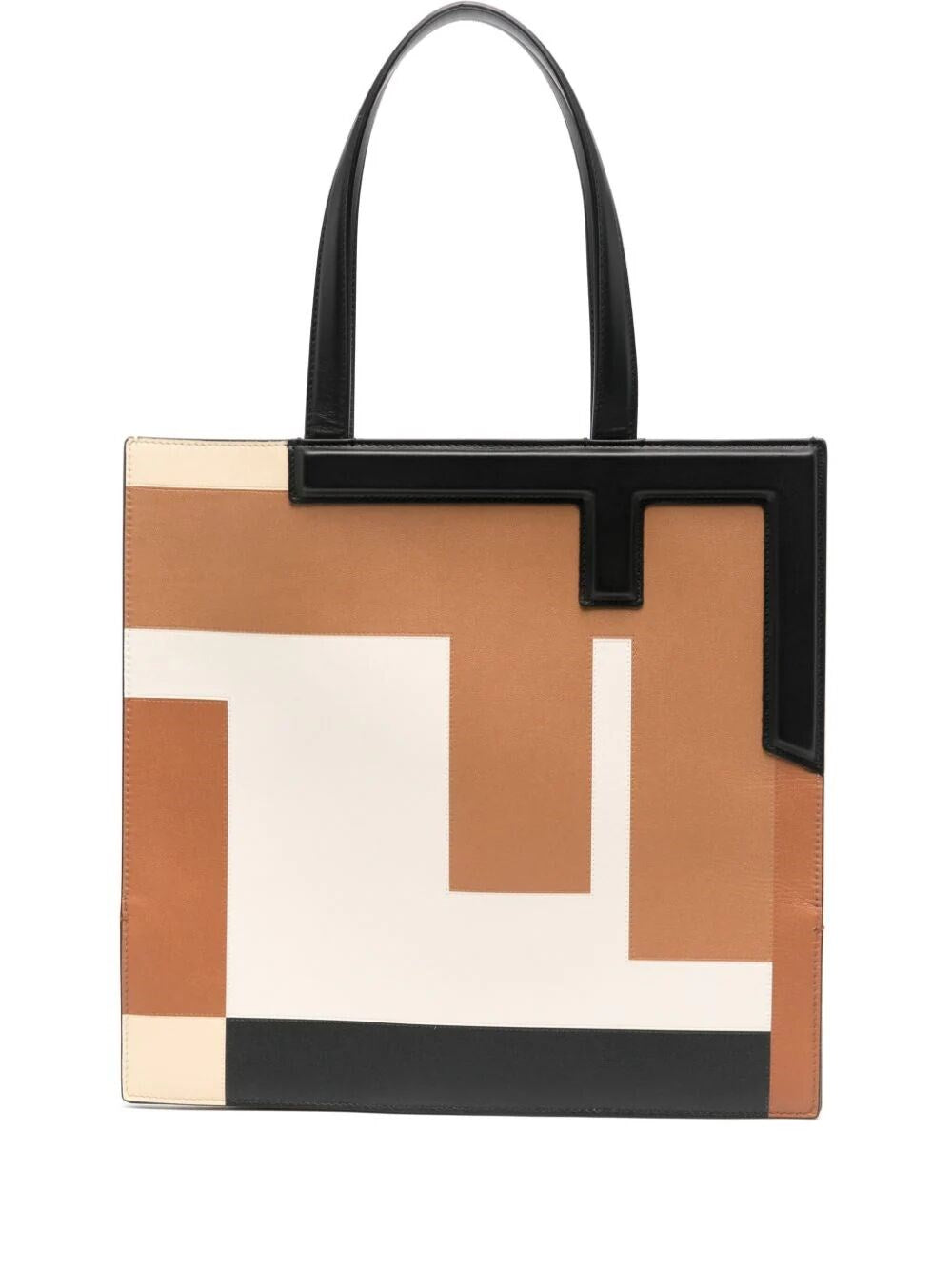 Shop Fendi Women  Flip Medium Shopper Bag In Brown