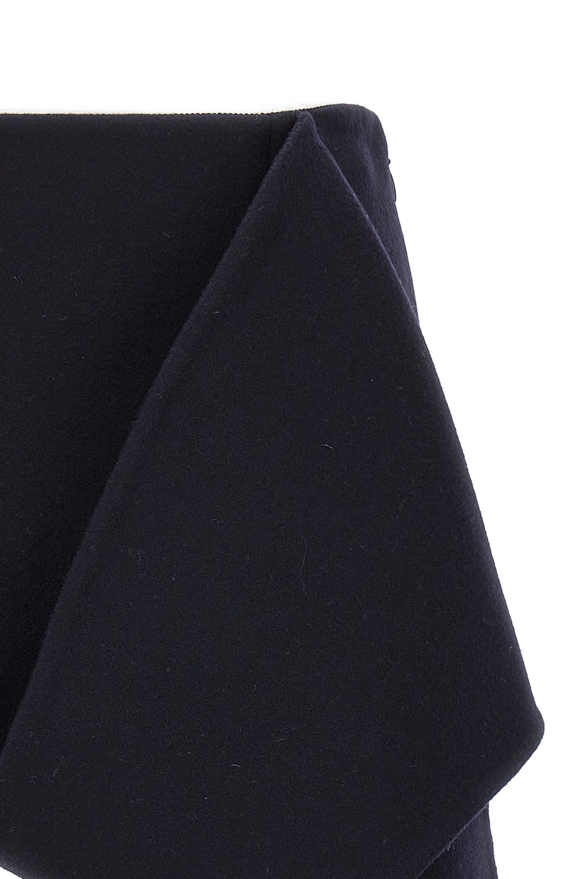 Prada Cloth Wool And Cashmere Miniskirt In Blue