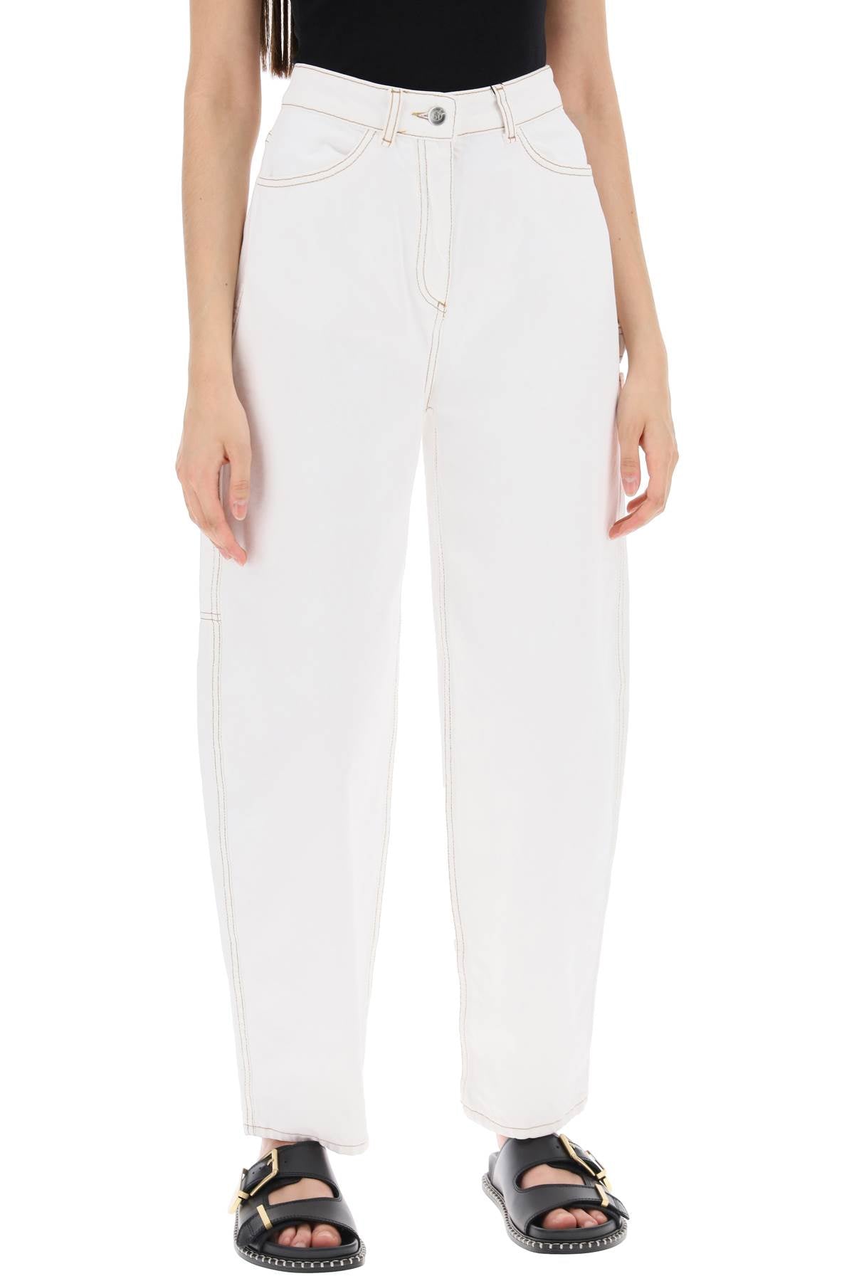 Shop Saks Potts Organic Denim Helle Jeans In Women In White