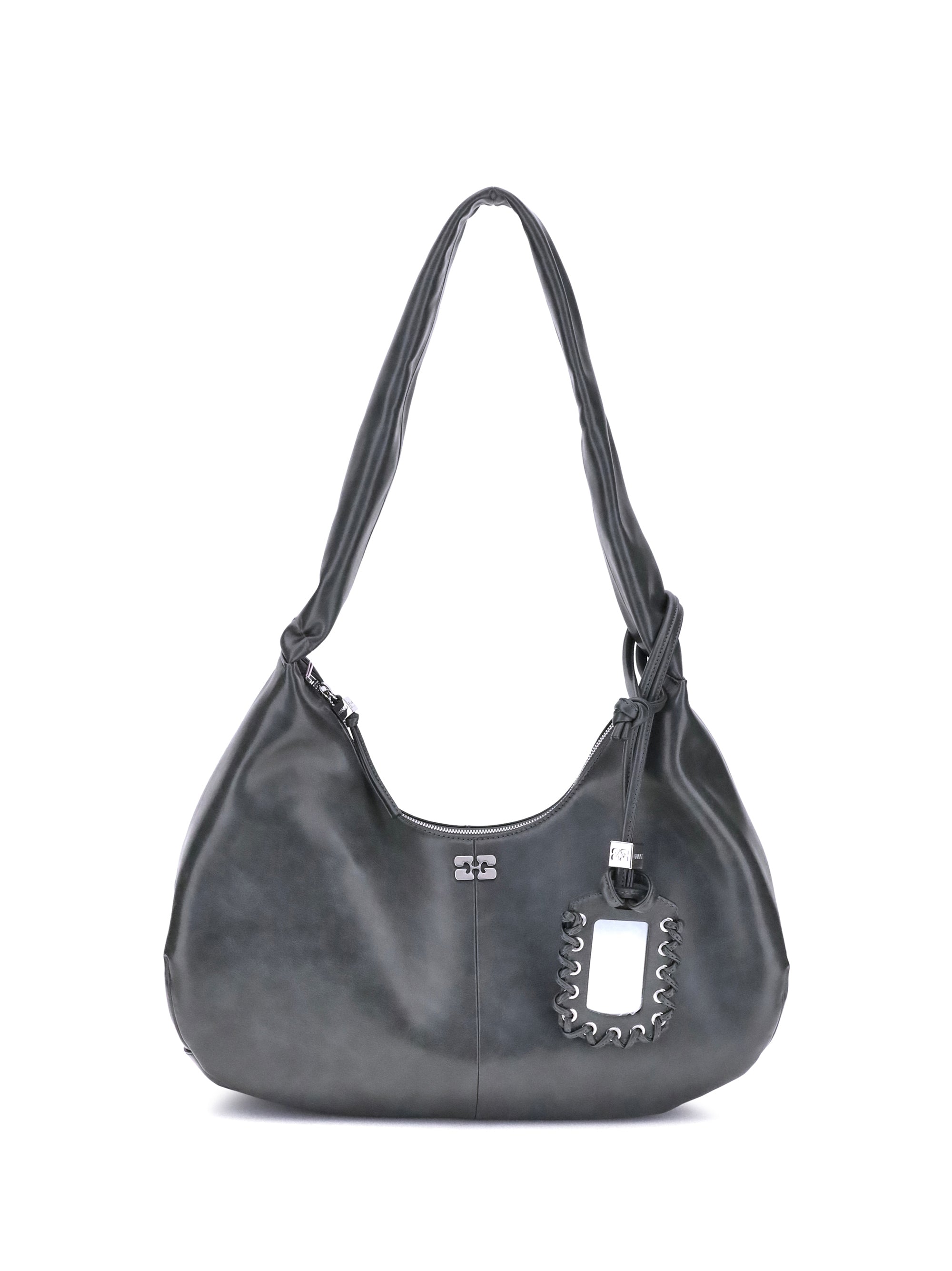 Ganni Women Medium Hobo Shoulder Bag In Neutral